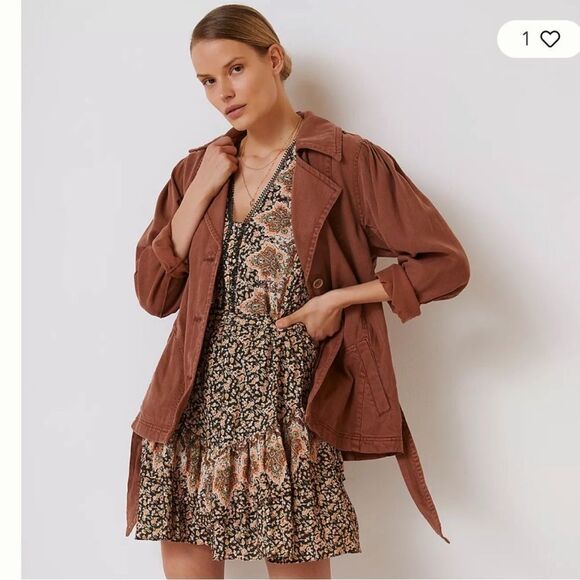 Anthropologie Jackets & Blazers - Anthropologie soft twill jacket M